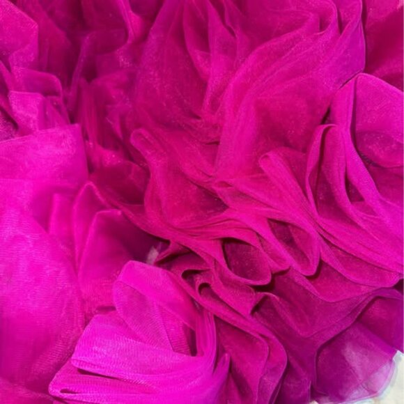 3D Floral Organza Bridal / Event Cape - Picture 8 of 9